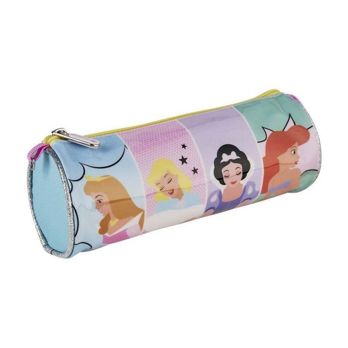 Estuche Escolar Cilíndrico Princesses Disney Rosa (8 x 8 x 23 cm) Estuche Escolar Cilíndrico Princesses Disney Rosa (8 x 8 x 23 cm)