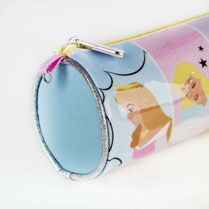 Estuche Escolar Cilíndrico Princesses Disney Rosa (8 x 8 x 23 cm) 3 Estuche Escolar Cilíndrico Princesses Disney Rosa (8 x 8 x 23 cm) 3