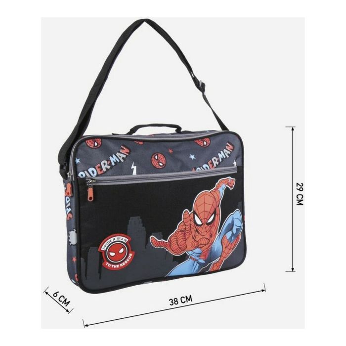 Cartera Escolar Spider-Man Negro 29 x 6 x 38 cm 7