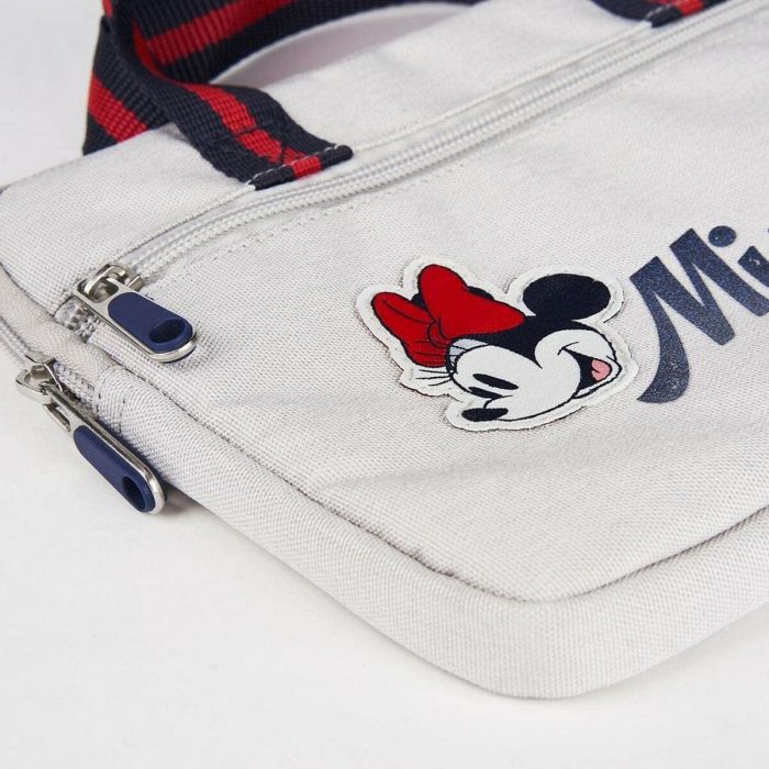 Maletín para Portátil Minnie Mouse Gris claro (18 x 2 x 25 cm)