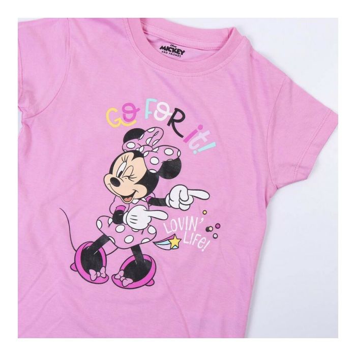 Pijama de Verano Minnie Mouse Rosa 1