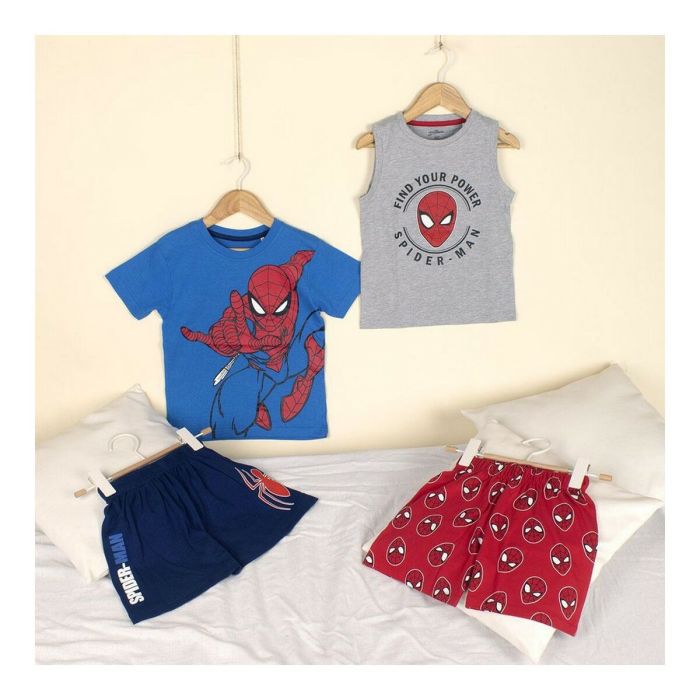 Pijama de Verano Spider-Man Gris 1