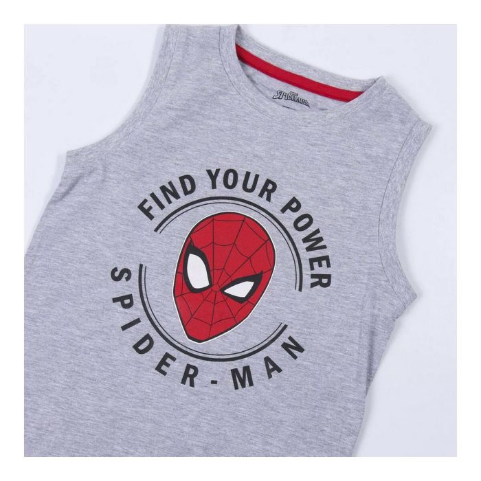 Pijama de Verano Spider-Man Gris 2