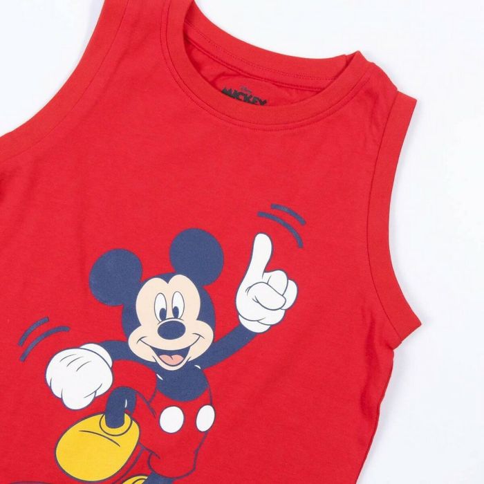 Pijama de Verano Mickey Mouse Rojo 5