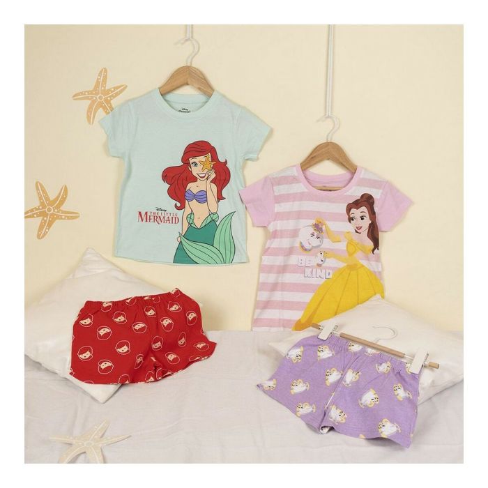 Pijama de Verano Princesses Disney Rosa 3