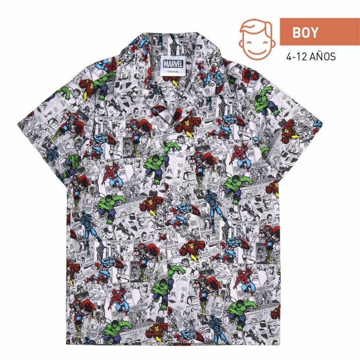 Camisa Marvel Gris claro