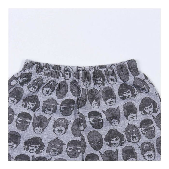 Pijama de Verano Marvel Gris 2 Pijama de Verano Marvel Gris 2
