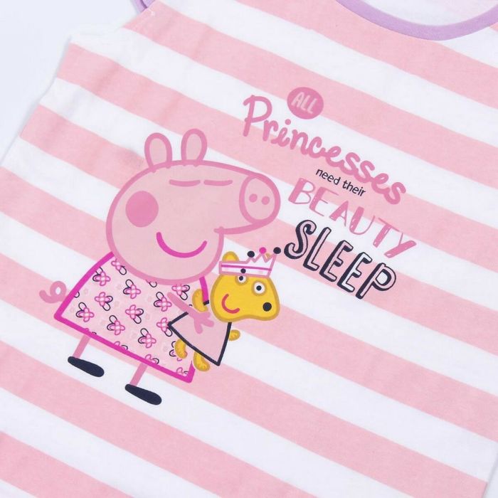Pijama de Verano Peppa Pig Rosa Morado 1