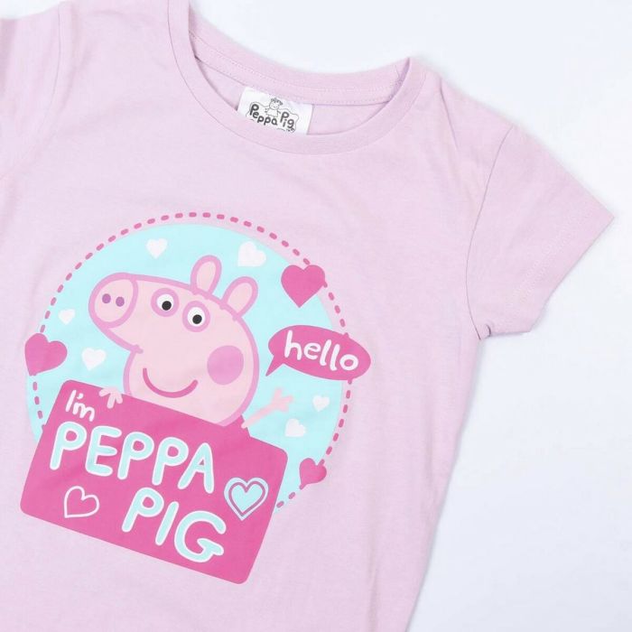 Pijama de Verano Peppa Pig Rosa 2