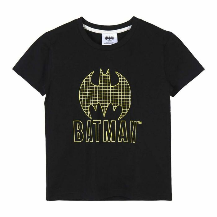 Camiseta de Manga Corta Infantil Batman Negro 3