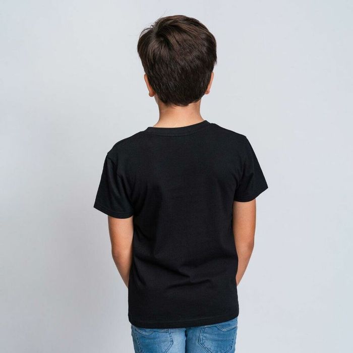 Camiseta de Manga Corta Infantil Batman Negro 5