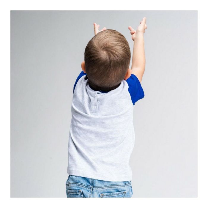 Camiseta de Manga Corta Infantil Star Wars Gris 2 Unidades 8