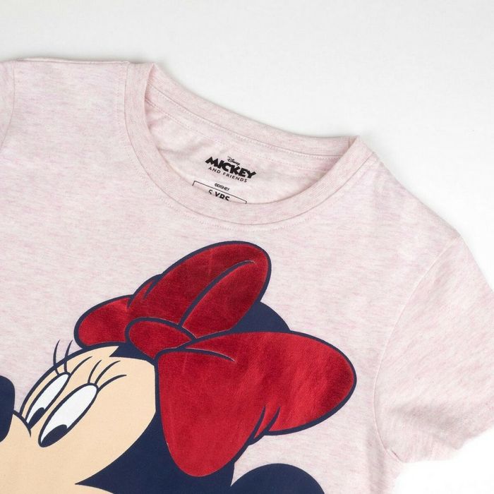 Camiseta de Manga Corta Infantil Minnie Mouse Rosa 2