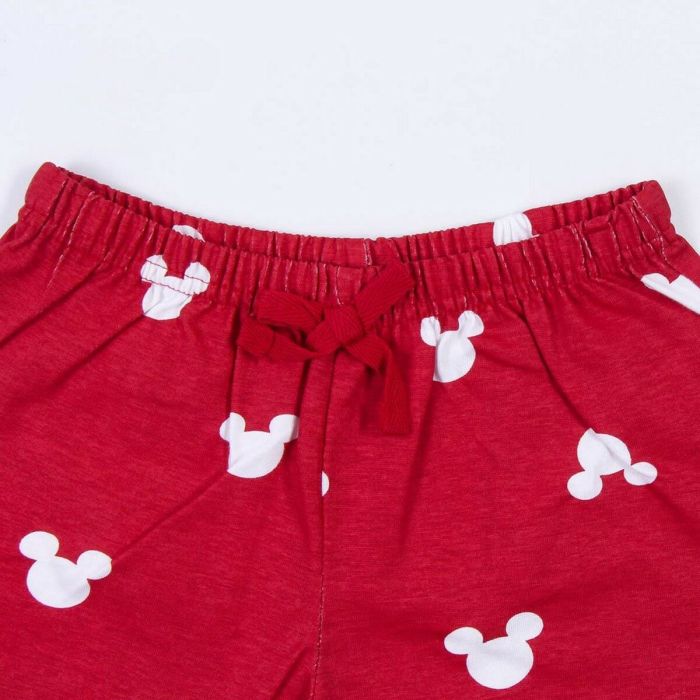 Pijama de Verano Minnie Mouse Rojo Gris 3