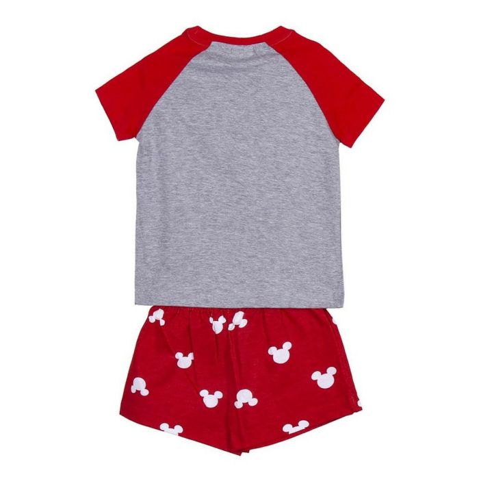 Pijama de Verano Minnie Mouse Rojo Gris 1