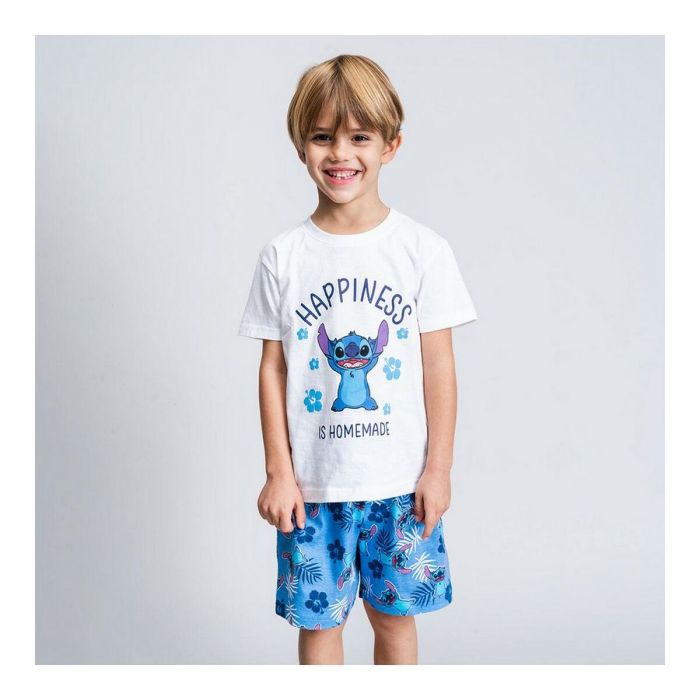 Pijama Infantil Stitch Azul 5