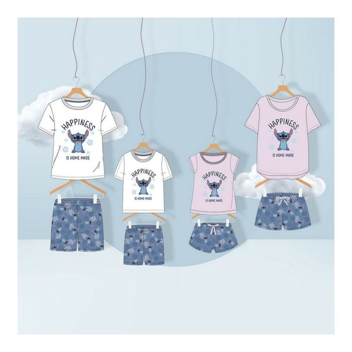 Pijama Infantil Stitch Azul 4