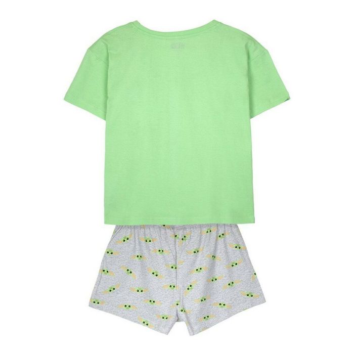 Pijama de Verano The Mandalorian Verde Verde Claro Mujer 2