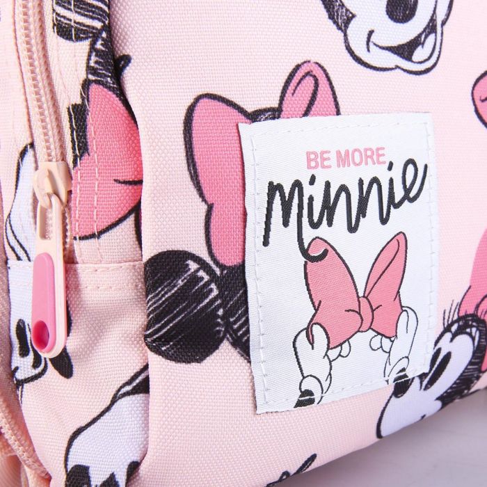 Mochila Escolar Minnie Mouse Rosa (28,5 x 15 x 41 cm) 4