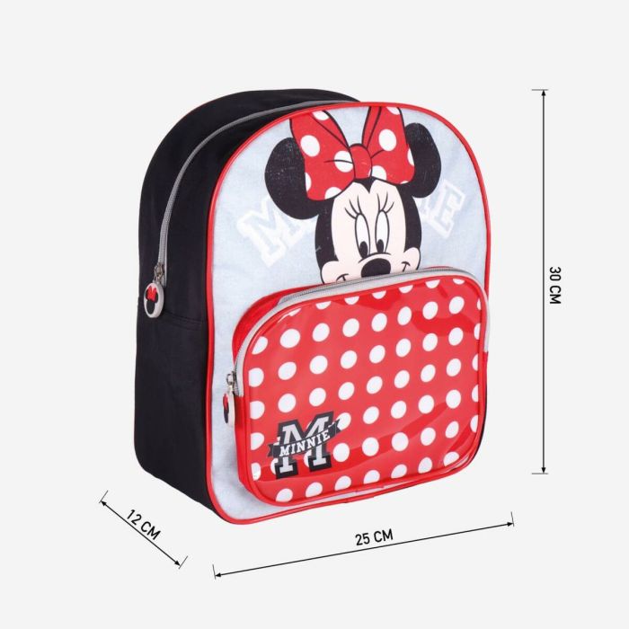 Mochila Escolar Minnie Mouse Rojo (25 x 30 x 12 cm) 6