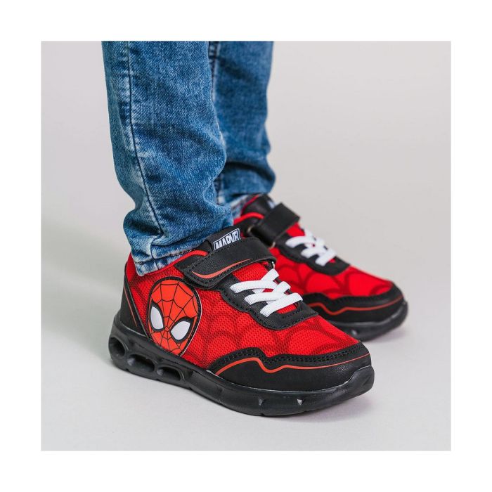 Zapatillas Deportivas con LED Spiderman Rojo 2