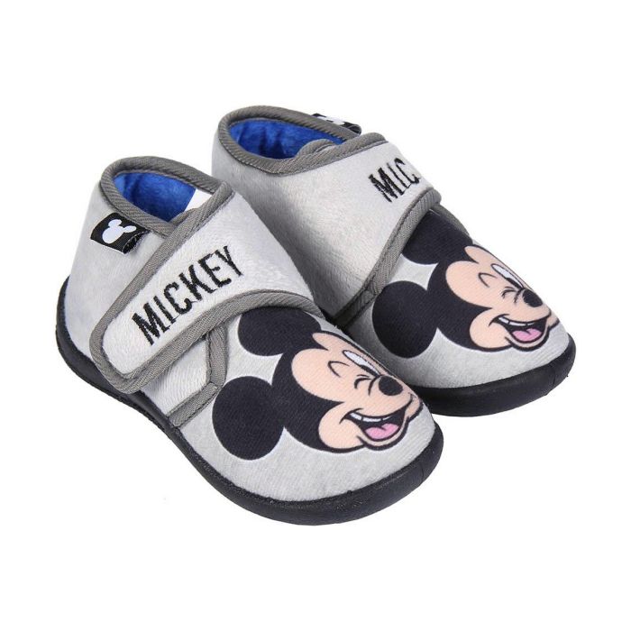 Zapatillas de Estar por Casa 3D Mickey Mouse Gris claro 2