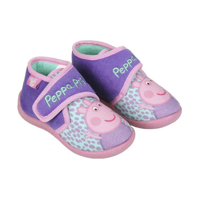 Zapatillas de Estar por Casa 3D Peppa Pig Morado Rosa 1