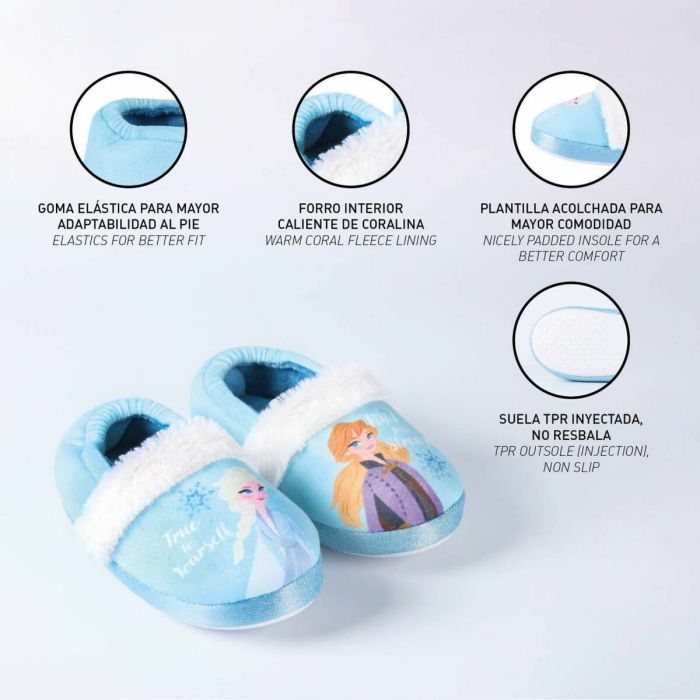 Zapatillas de Estar por Casa Frozen Azul claro 2