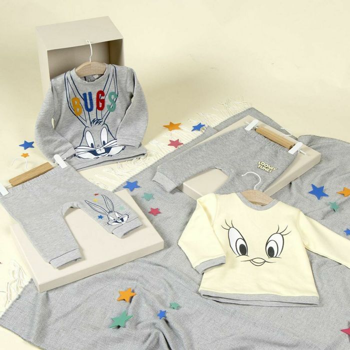 Chándal Infantil Looney Tunes Gris 1