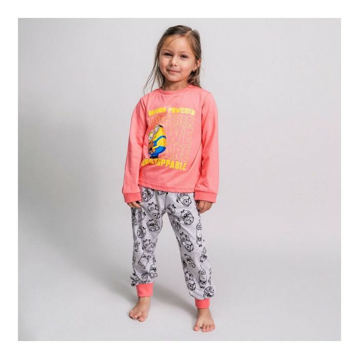 Pijama Infantil Minions Rosa 3