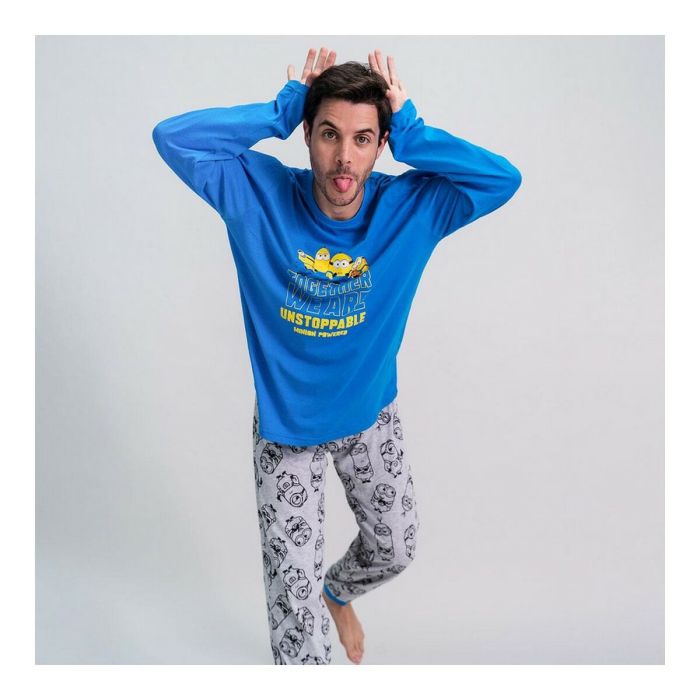 Pijama Minions Hombre Azul (Adultos) 7