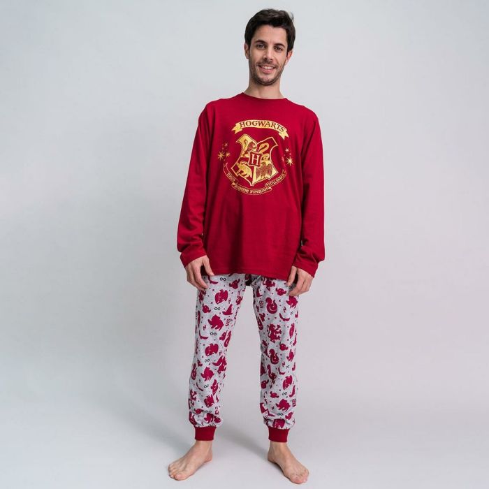 Pijama Harry Potter Hombre Rojo (Adultos) 4