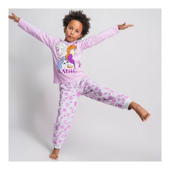 Pijama Infantil Frozen Gris 3