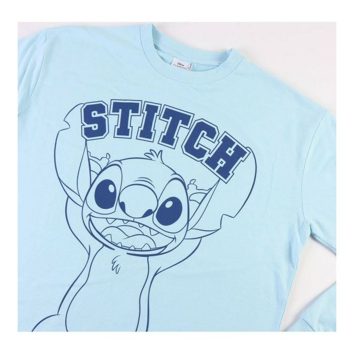 Pijama Stitch Mujer Azul claro 3