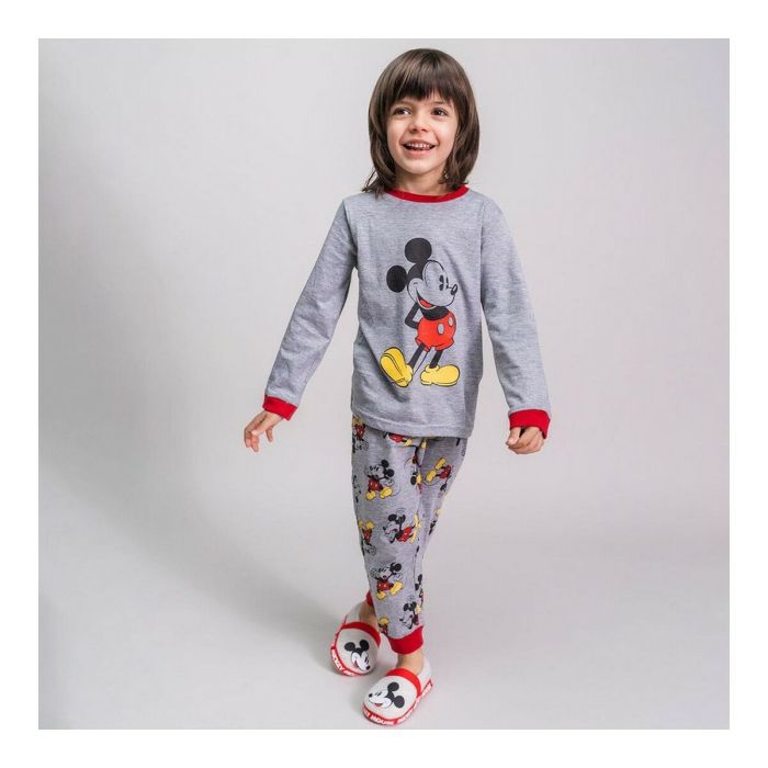 Pijama Infantil Mickey Mouse Gris 4