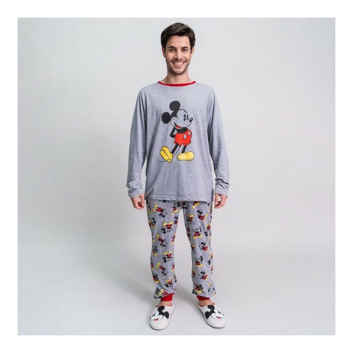Pijama Mickey Mouse Hombre Gris 3