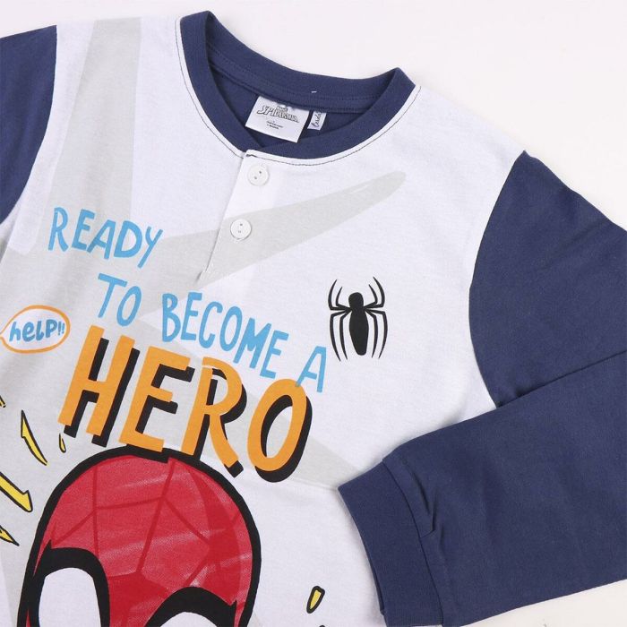 Pijama Infantil Spiderman Azul 1