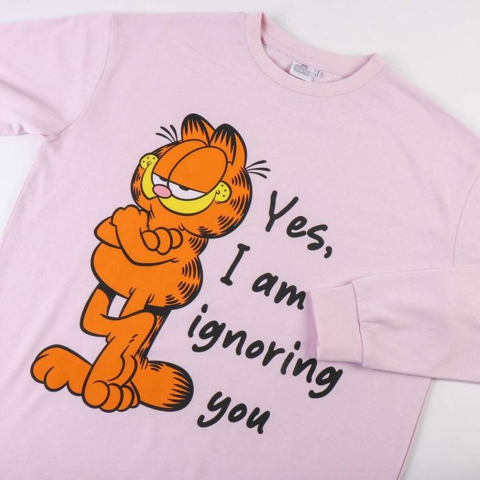 Pijama Garfield Rosa claro 4