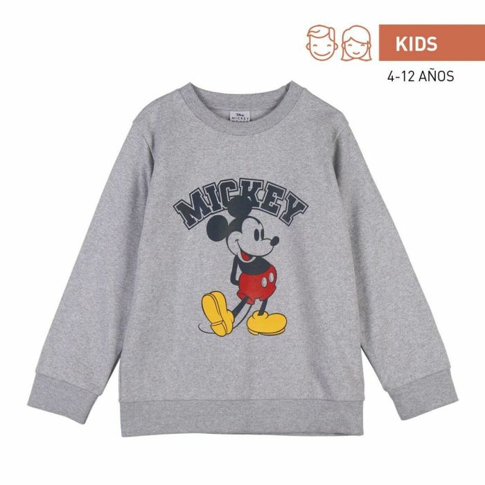 Sudadera sin Capucha Niño Mickey Mouse Gris 1