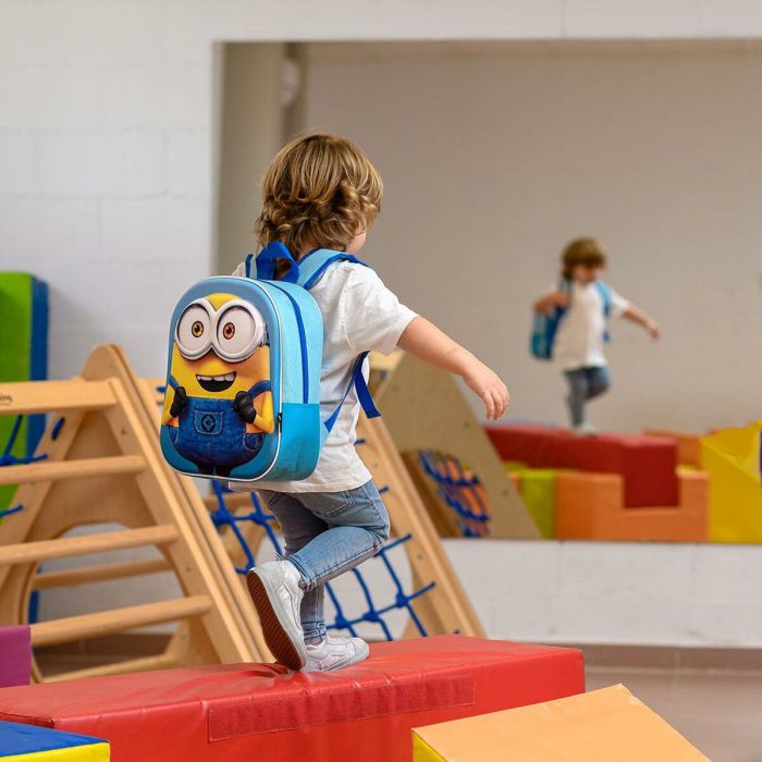 Mochila Escolar 3D Minions Azul 25 x 31 x 10 cm 2 Mochila Escolar 3D Minions Azul 25 x 31 x 10 cm 2
