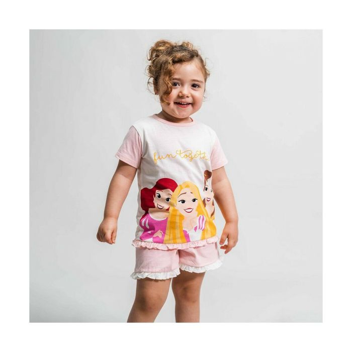 Pijama Infantil Princesses Disney Rosa 2