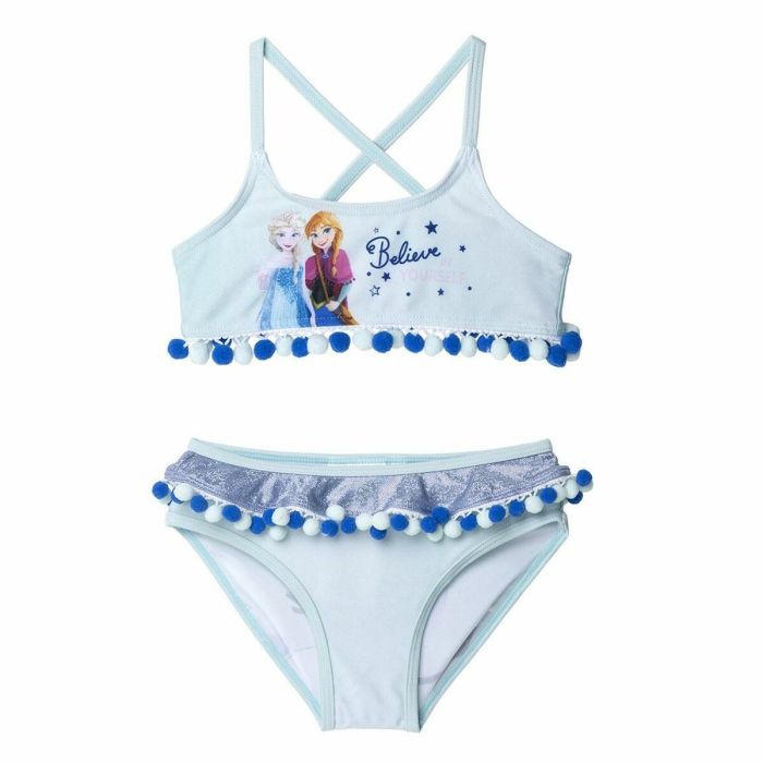 Bikini-Braga Para Niñas Frozen Azul Azul claro 1