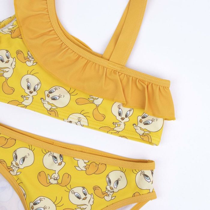 Bikini-Braga Para Niñas Looney Tunes Amarillo 2