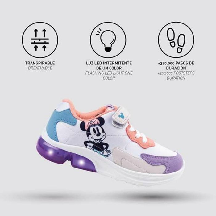 Zapatillas Deportivas con LED Minnie Mouse 4 Zapatillas Deportivas con LED Minnie Mouse 4