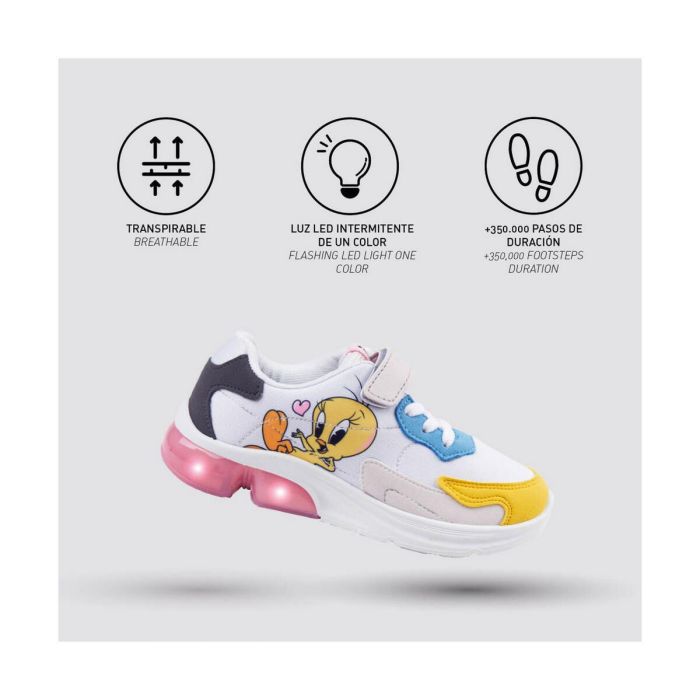 Zapatillas Deportivas con LED Looney Tunes Multicolor 3