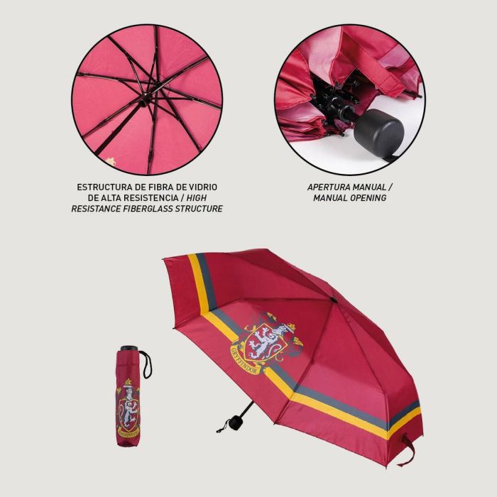 Paraguas Plegable Harry Potter Gryffindor Rojo 53 cm 3