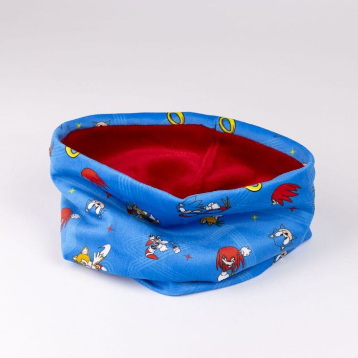 Gorro, Guantes y Braga de Cuello Sonic 3 Piezas Azul 5