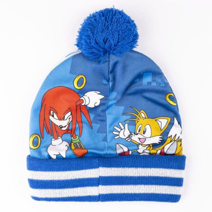 Gorro, Guantes y Braga de Cuello Sonic 3 Piezas Azul 4