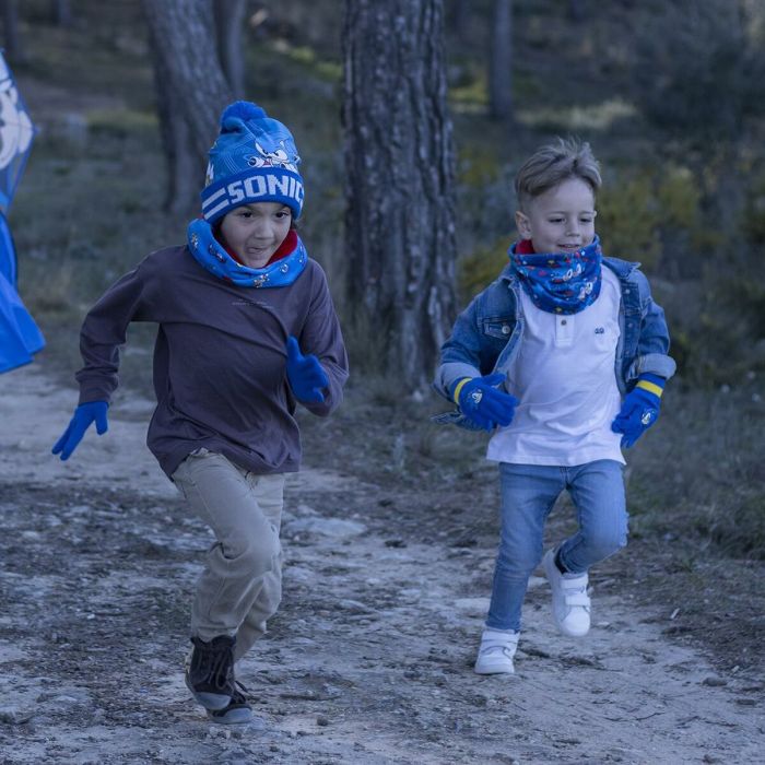 Gorro, Guantes y Braga de Cuello Sonic 3 Piezas Azul 3
