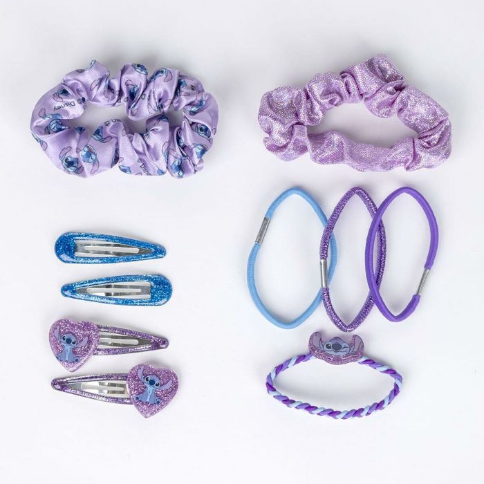 Accesorios para el Pelo Stitch 10 Piezas Azul Morado 1